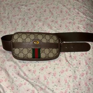 Gucci Ophidia Belt Bag GG Coated Canvas Small